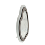 Icoana inima decupaj Sfanta Familie argintata 21cm 5