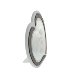 Szent Család kivágott szív ikon ezüstözött 44cm 6