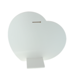 Szent Család kivágott szív ikon ezüstözött 44cm 7