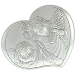 Guardian angel heart icon white 15cm 2