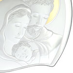 Holy Family silver plated heart icon 34cm 7