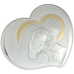 Szent Család szív ikon ezüsttel, 40 cm 2