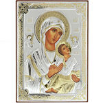 Mother Mary Amolynthos Silver Plated Icon 2