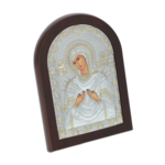 Icon of the Mother Mary with 7 arrows vaulted 20cm 3