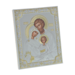 Ortodox ezüst ikon Szent Család Exkluzív 20cm 1