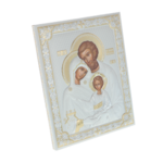 Ortodox ezüstözött ikon Szent Család Exkluzív 31cm 3