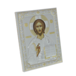 Exkluzív ezüstözött ortodox Jézus ikon 26cm 3