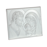 Szent Család ezüstözött ikon 19cm