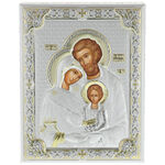 Icoana Sfanta Familie argintata Exclusiv 16cm 2