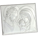 Holy Family silver plated icon 15cm 3