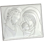 Icoana Sfanta Familie cu argint 15cm 3