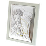 Holy Family Icon with White Frame 2