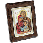 Holy Family Icon wooden frame 15cm 2