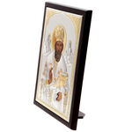 Saint Nicholas Silver Plated Icon 3