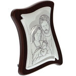 Holy family silver icon 12 cm 1