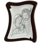 Holy family silver icon 12 cm 2