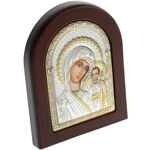 Semi Curved Icon with Mother Mary from Kazan 9cm