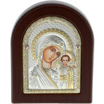 Semi Curved Icon with Mother Mary from Kazan 9cm 2