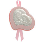 Iconic pink heart holy family 2