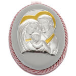 Oval Icon Holy Family Pink 4