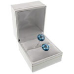 Azure Swarovski Silver Ring 2