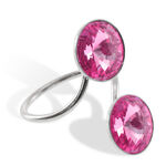 Swarovski Silver Ring Pink 1