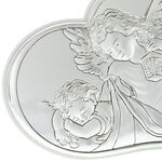 Silver plated guardian angel heart 8cm 6