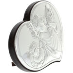 Guardian angel silver heart 8cm 3