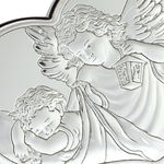 Guardian angel silver heart 8cm 6