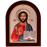 Isus Icoana Ortodoxa Argintata Color 2