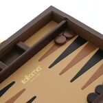 Exclusive game mini backgammon in brown box 23cm 6