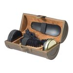 Cylindrical shoe cleaning kit