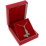 Butterfly Pandant with Silver Necklace 1