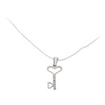 Silver Necklace with Key Pendant 2