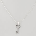 Silver Necklace with Key Pendant 7