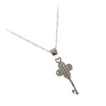 Necklace with key silver pendant