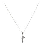 Chain with silver pendant, serpentine crucifix 2