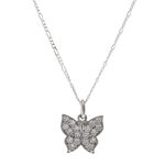 Small Butterfly Silver Neckalce 2