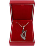 Lady Butterfly Silver Necklace with Pendant 2