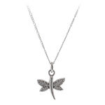 Silver Dragon-fly Necklace 2