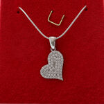 Heart Silver Necklace with Pendant 3