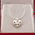 Silver Heart Pendant and Necklace 2