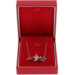 Silver necklace with dove 2