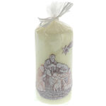 Beige Christmas Candle with Cradle 1