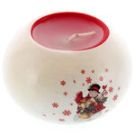 Snowman Globe Christmas Candle 1