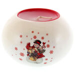 Snowman Globe Christmas Candle 2