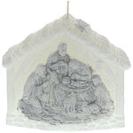 Christmas manger candle 1