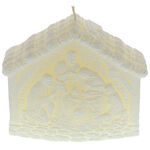 Christmas manger candle 6