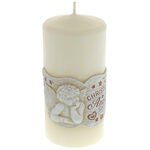 Beige Christmas Angel Candle 2