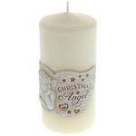 Beige Christmas Angel Candle 3